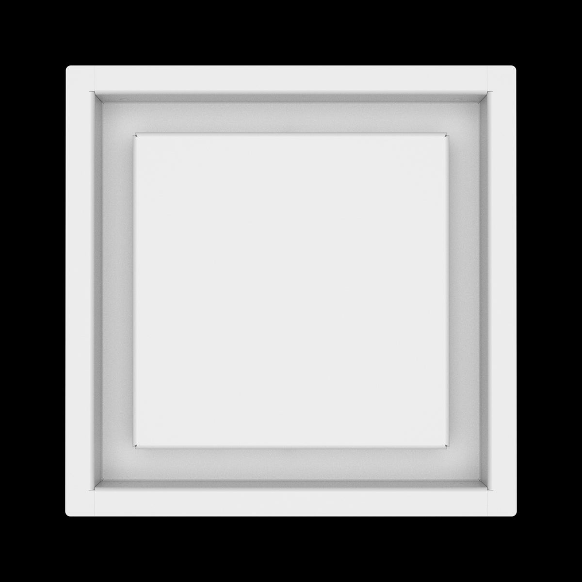 8x8 wall vent cover, top view