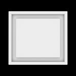 9x10 wall vent cover, top view