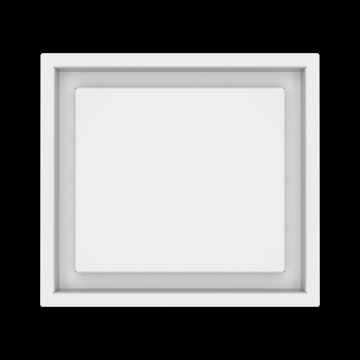 9x10 wall vent cover, top view