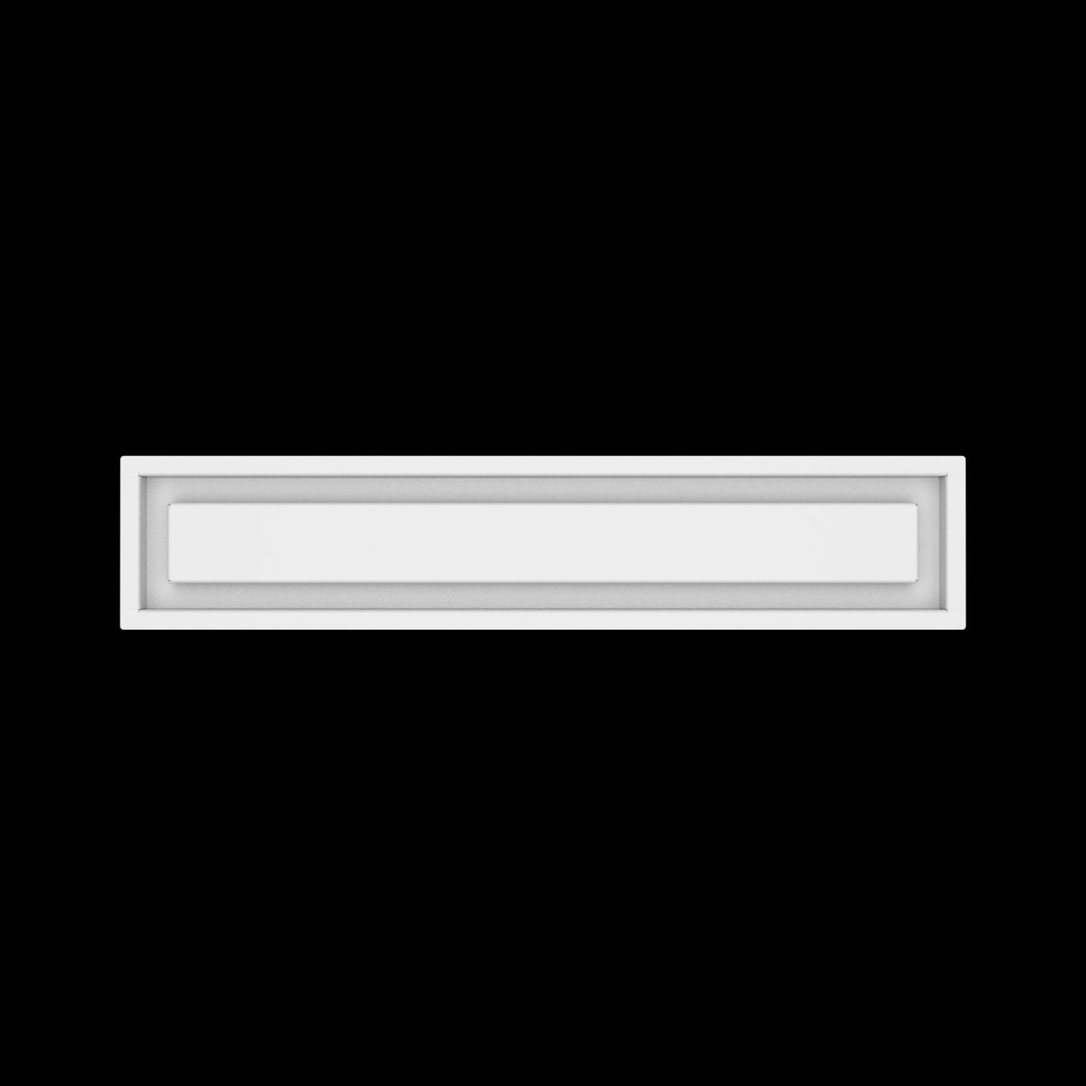 4x23 wall vent cover, top view