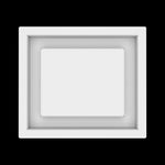 6x7 wall vent cover, top view