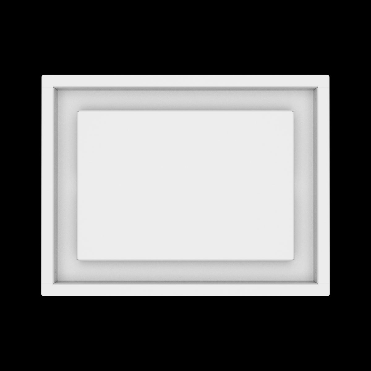 9x12 ceiling vent cover, top view