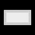 9x17 ceiling vent cover, top view