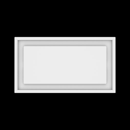 9x17 ceiling vent cover, top view