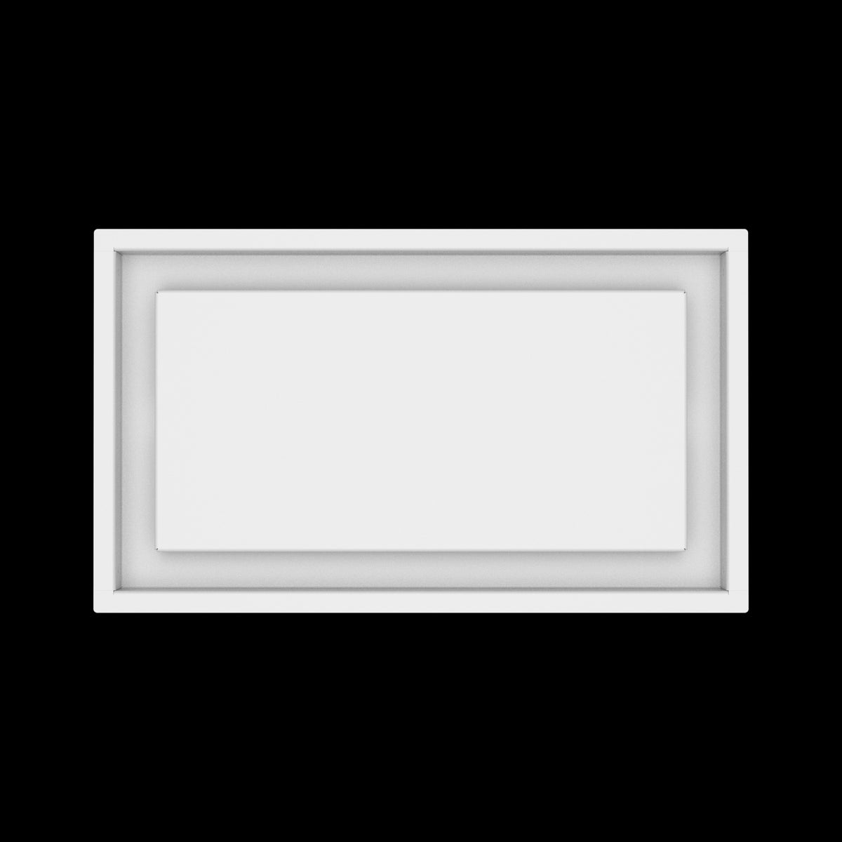 9x16 ceiling vent cover, top view