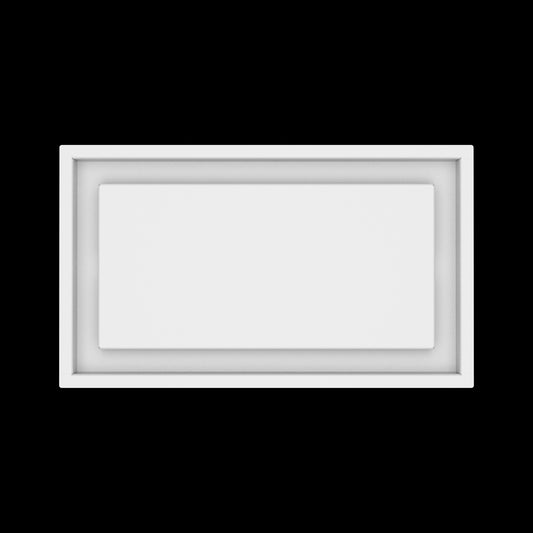 9x16 ceiling vent cover, top view