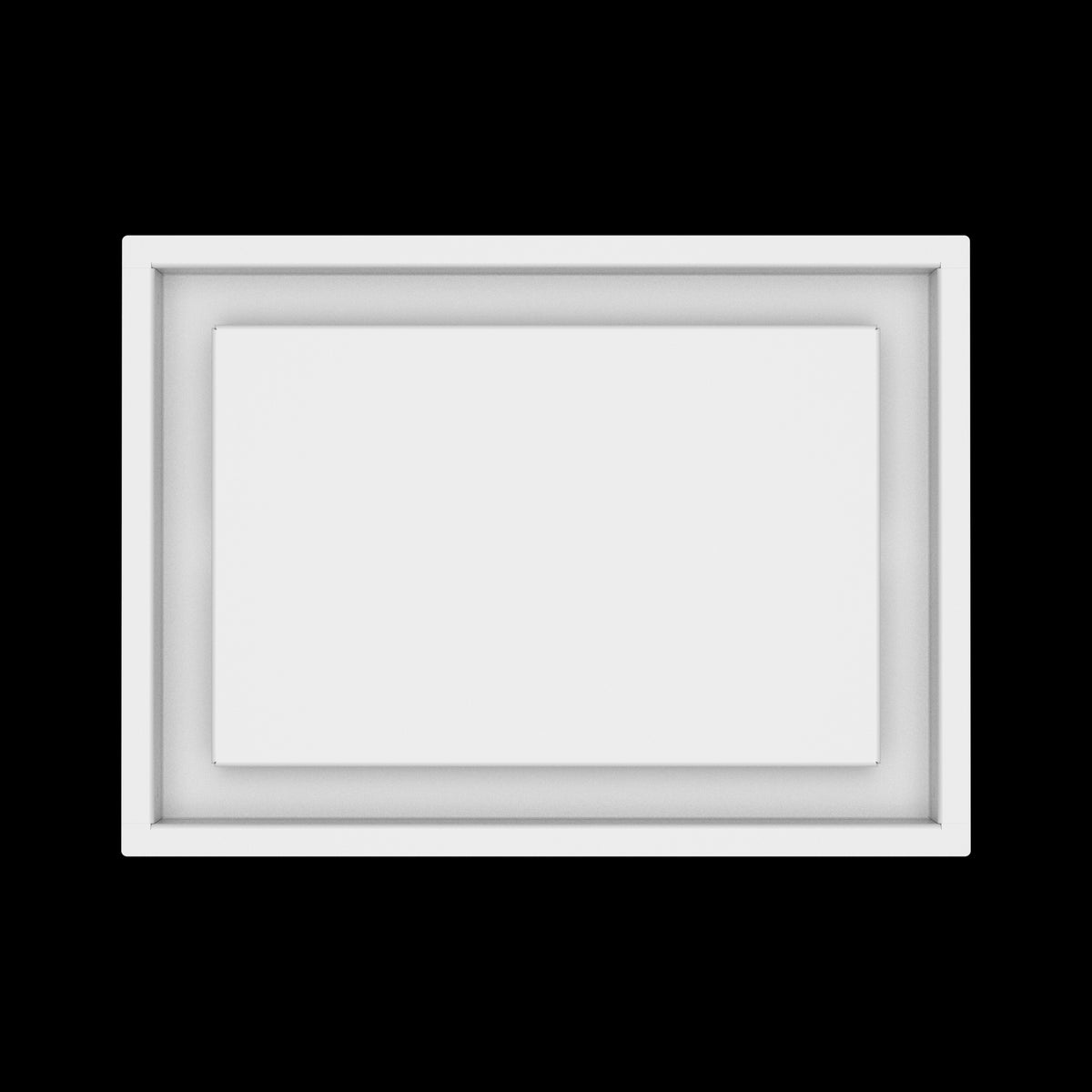 10x14 ceiling vent cover, top view
