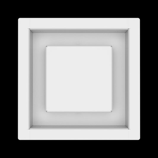 5x5 wall vent cover, top view