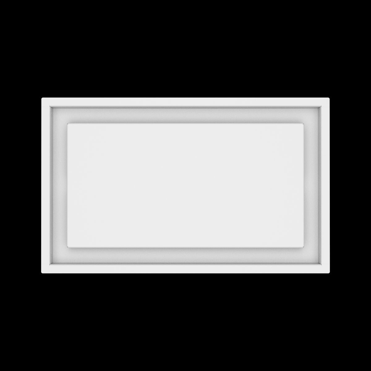 10x17 ceiling vent cover, top view