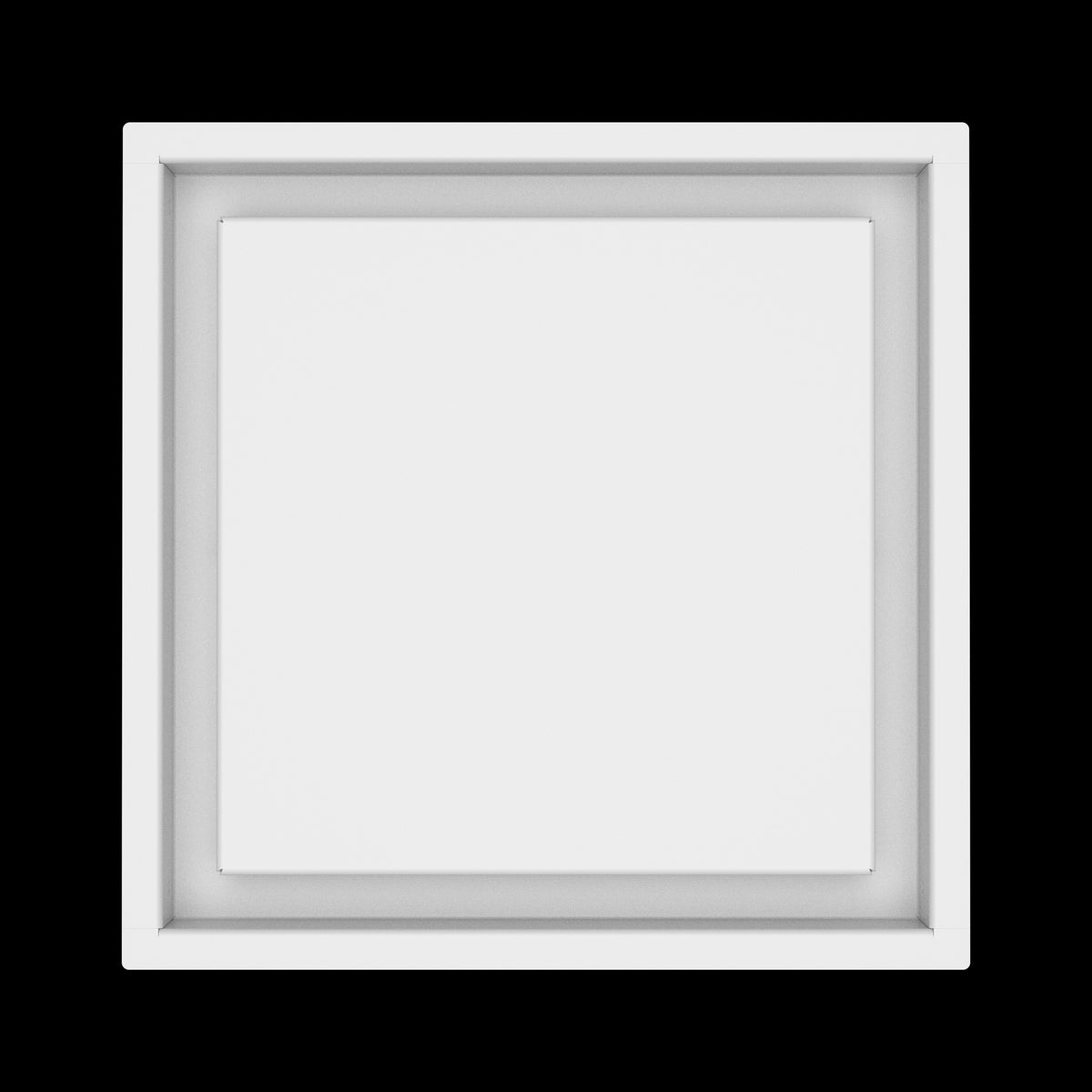 11x11 wall vent cover, top view
