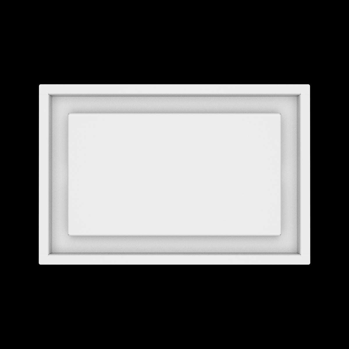 9x14 ceiling vent cover, top view