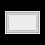 9x14 ceiling vent cover, top view