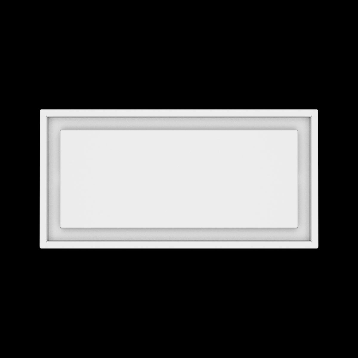 10x21 ceiling vent cover, top view