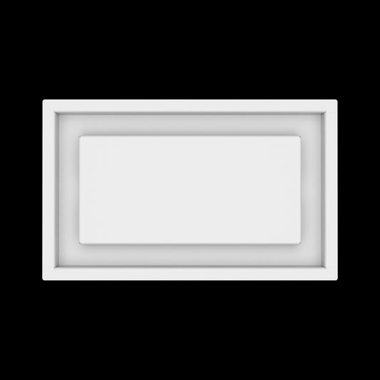 7x12 ceiling vent cover, top view