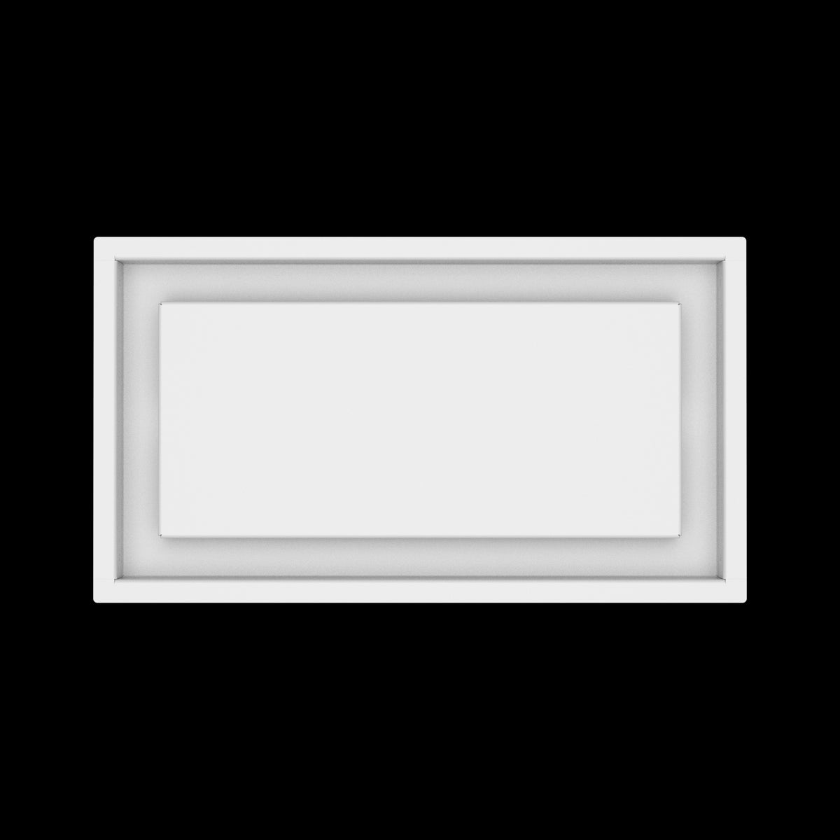 8x15 ceiling vent cover, top view