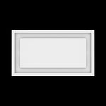 8x15 ceiling vent cover, top view