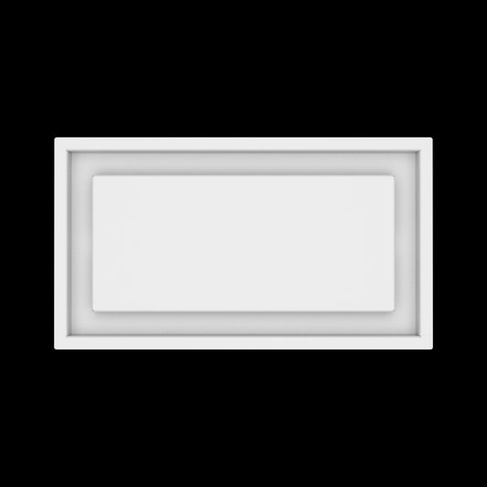 8x15 ceiling vent cover, top view