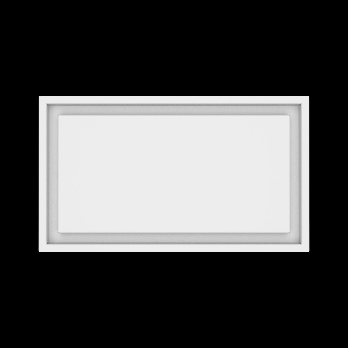 10x18 wall vent cover, top view