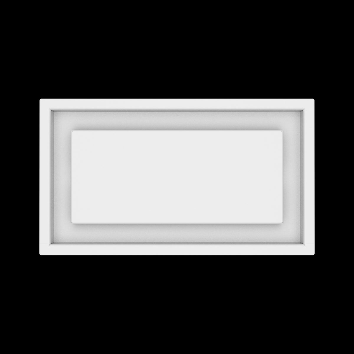 7x13 ceiling vent cover, top view