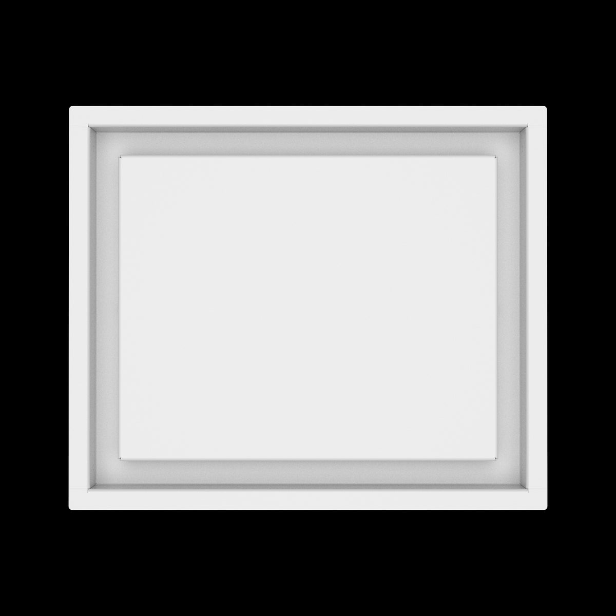 10x12 wall vent cover, top view