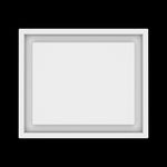 10x12 wall vent cover, top view