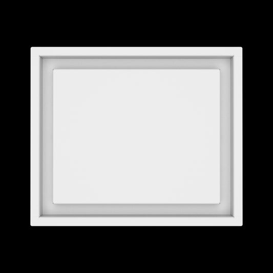 10x12 wall vent cover, top view