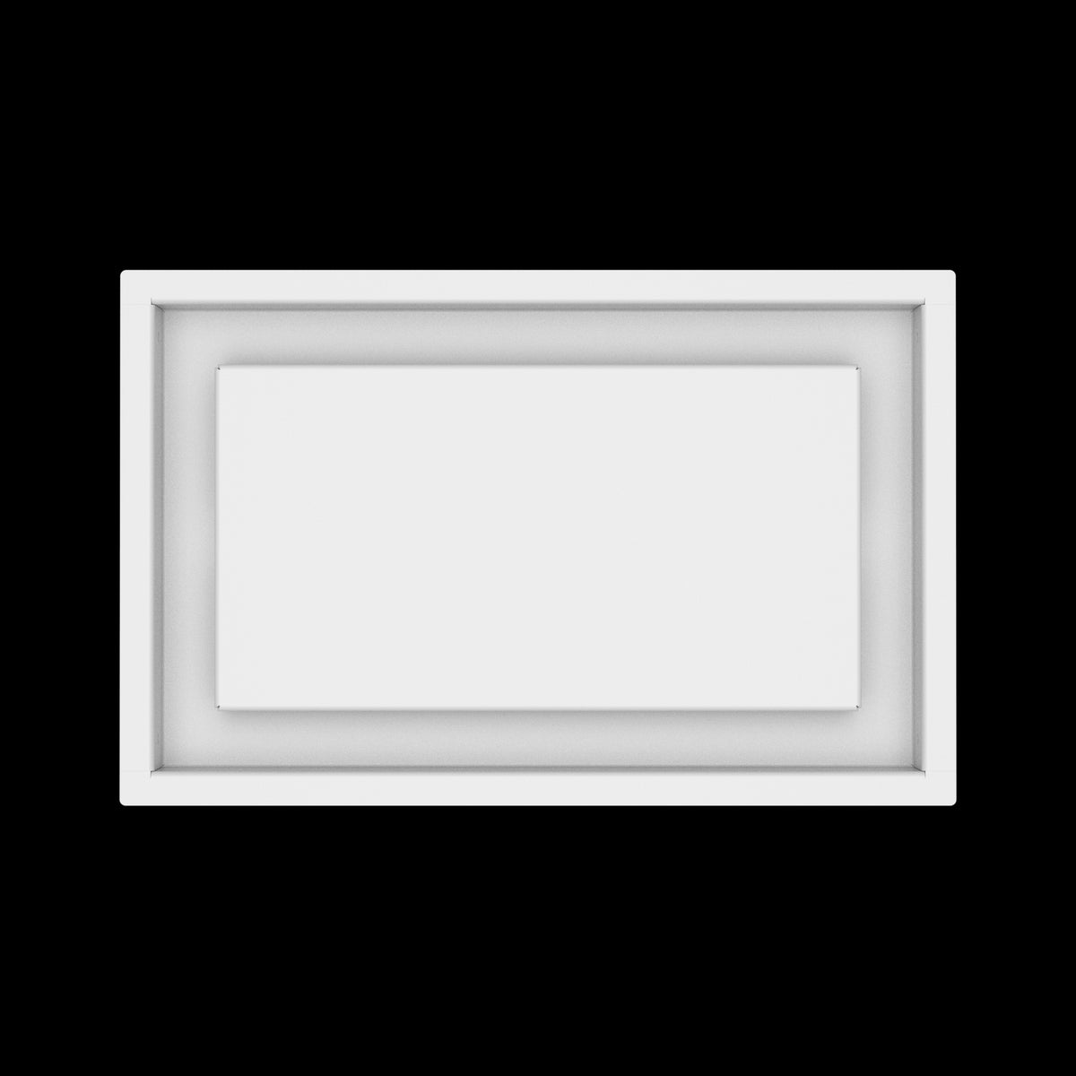 8x13 ceiling vent cover, top view