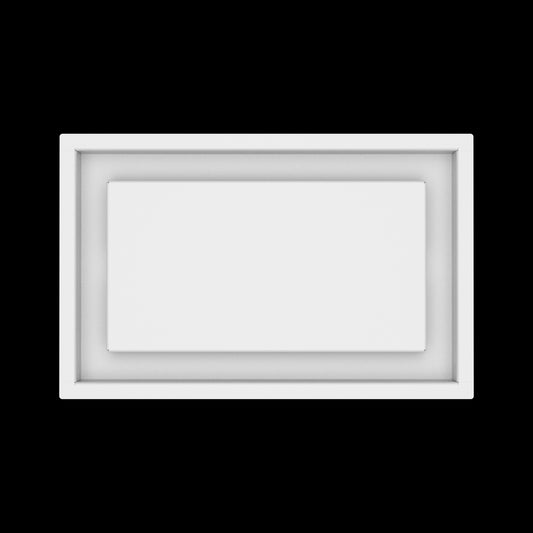 8x13 ceiling vent cover, top view
