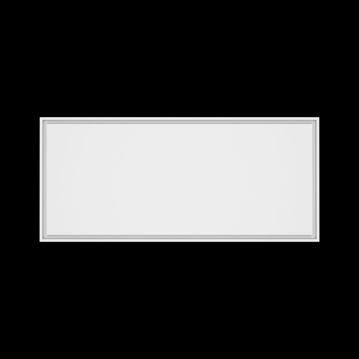 24x55 wall vent cover, top view