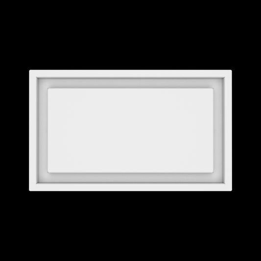 8x14 wall vent cover, top view