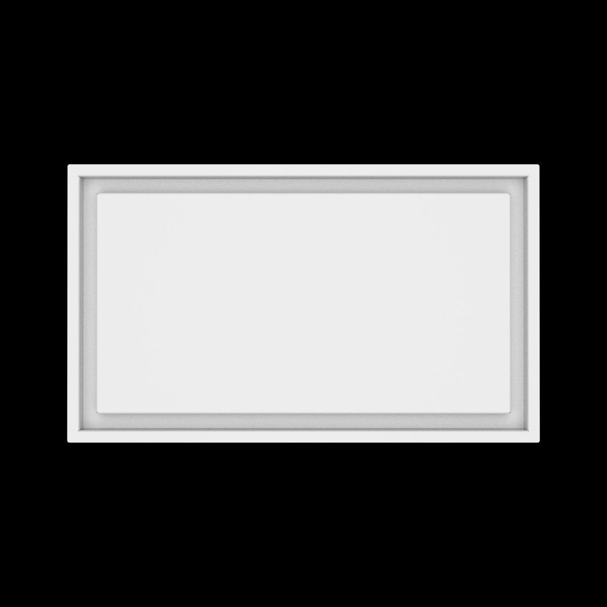 12x21 wall vent cover, top view