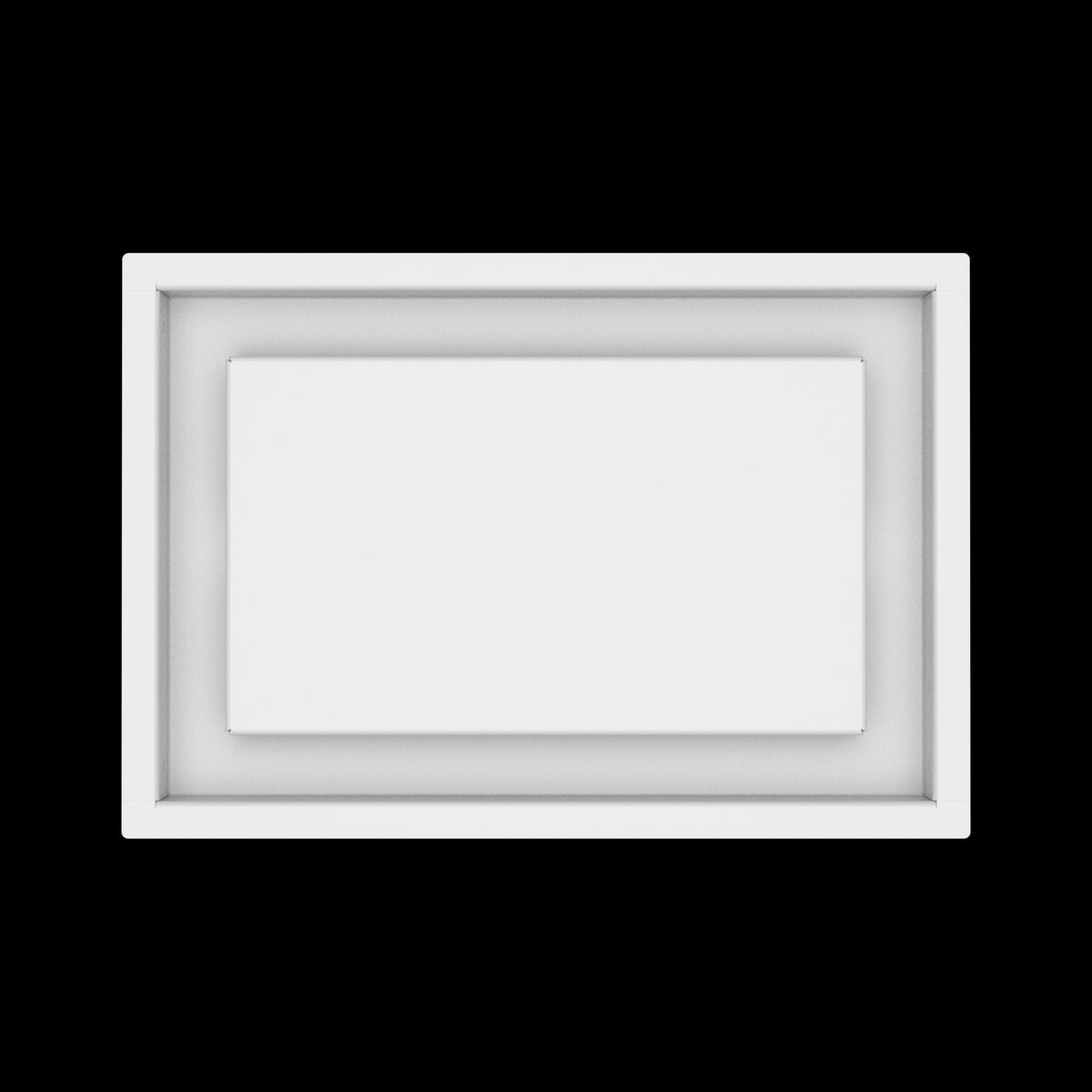 8x12 ceiling vent cover, top view