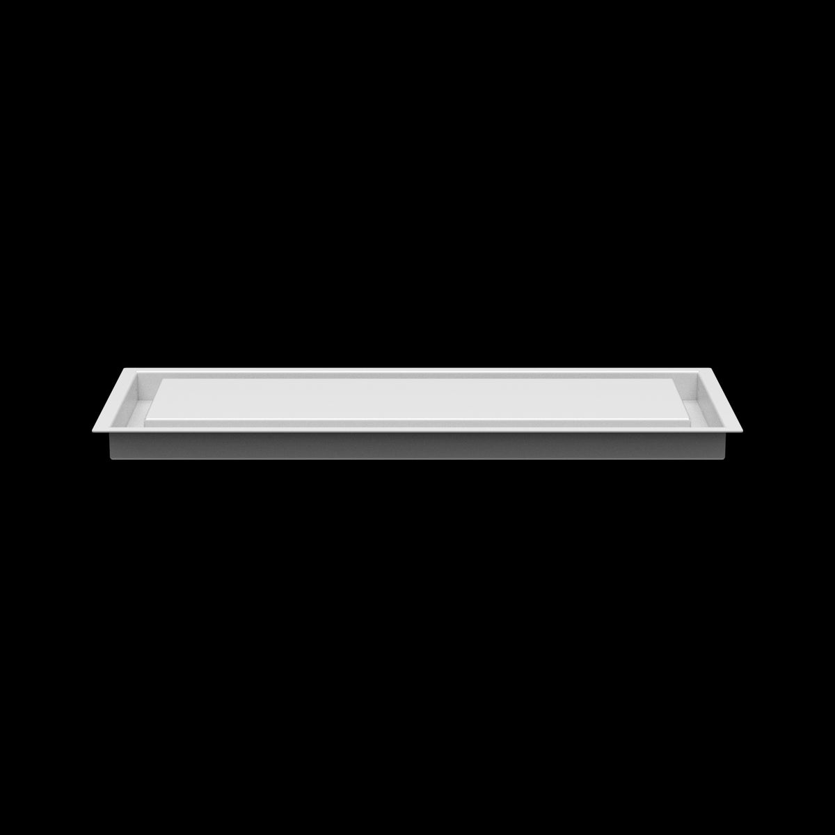8x21 ceiling vent cover, side profile