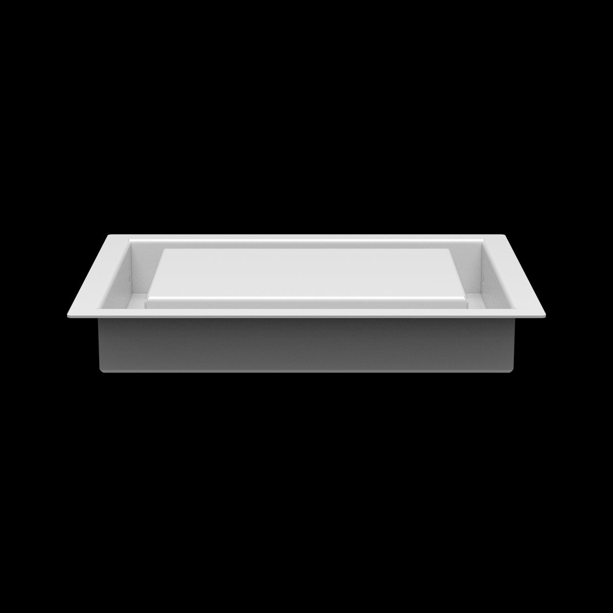 6x8 wall vent cover, side profile