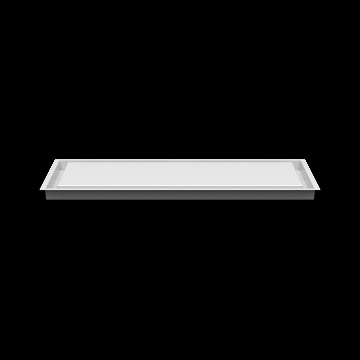 12x27 ceiling vent cover, side profile