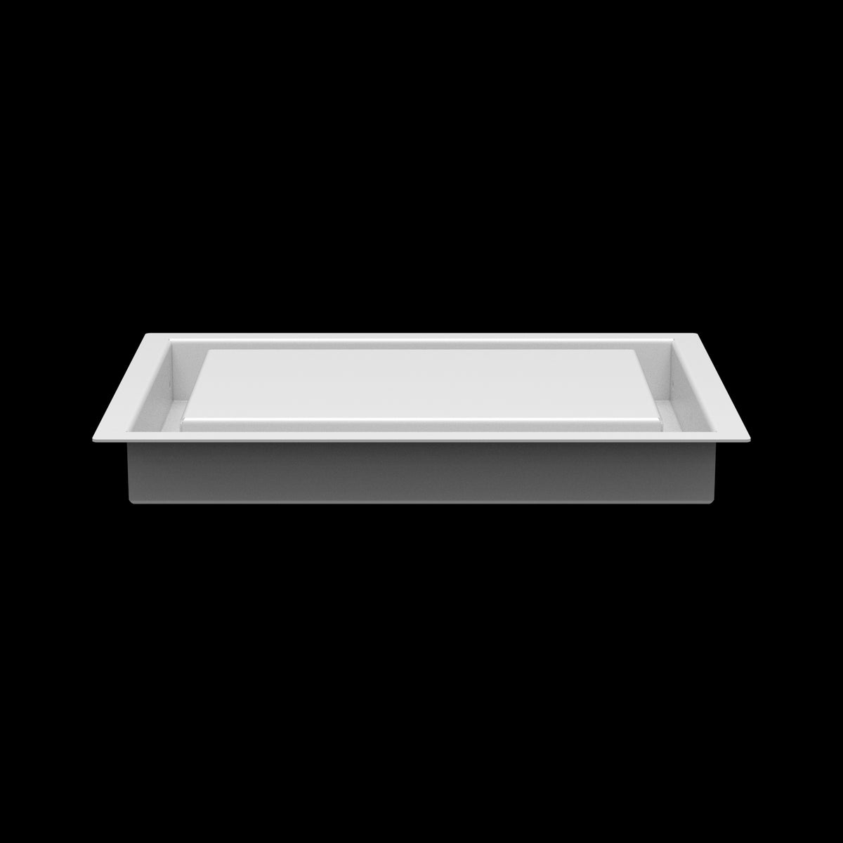 7x10 wall vent cover, side profile