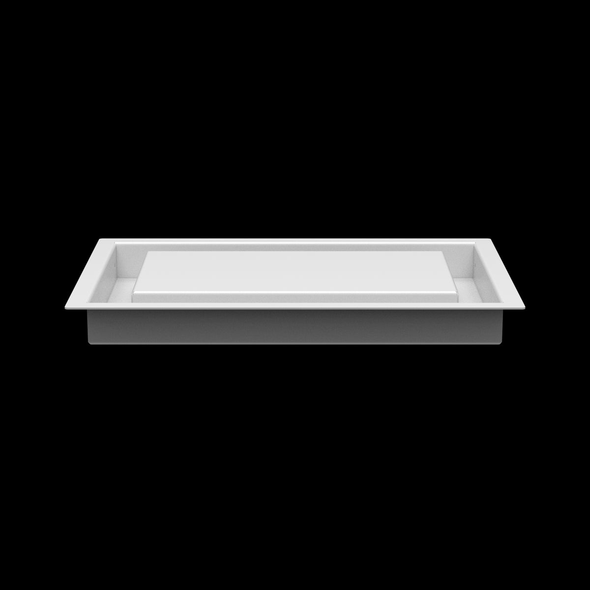 7x11 ceiling vent cover, side profile