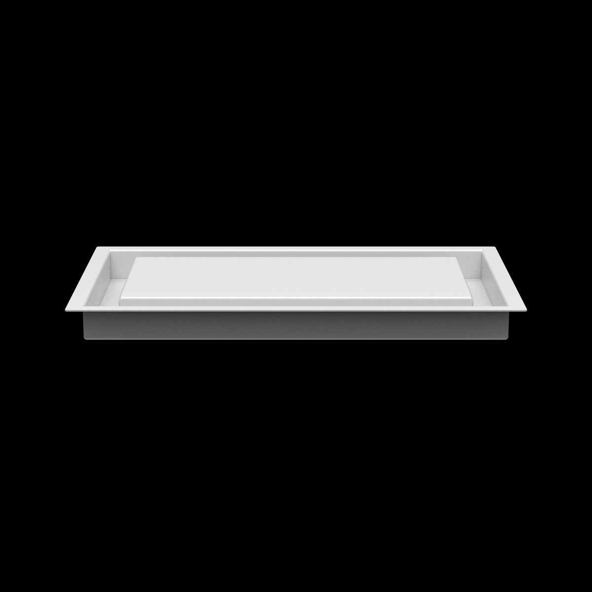 8x14 ceiling vent cover, side profile