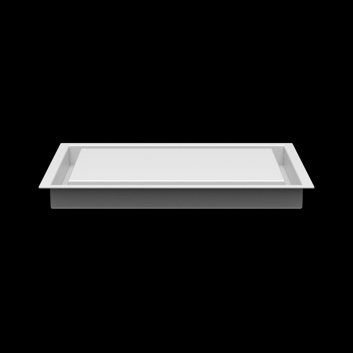 9x13 wall vent cover, side profile
