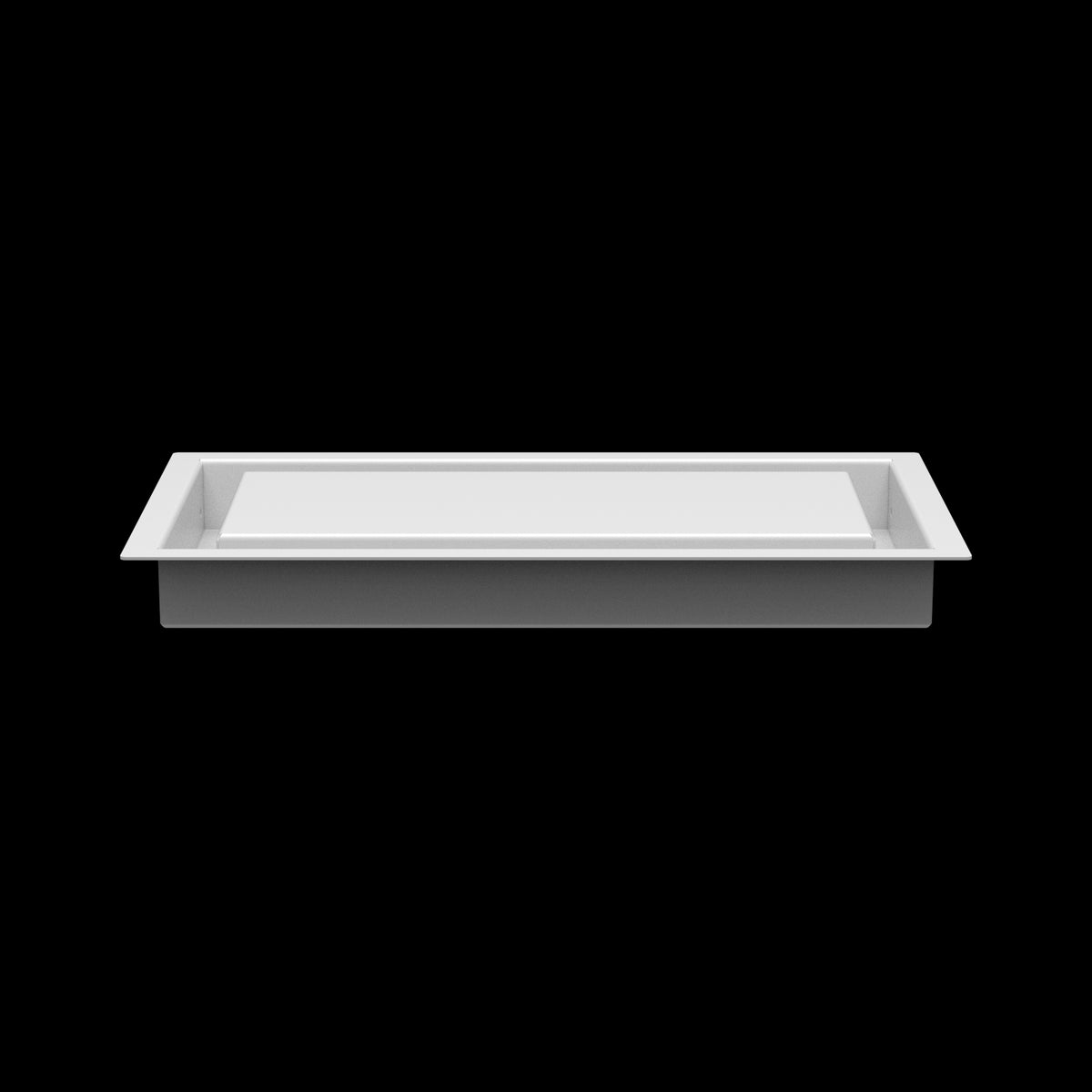 6x12 wall vent cover, side profile