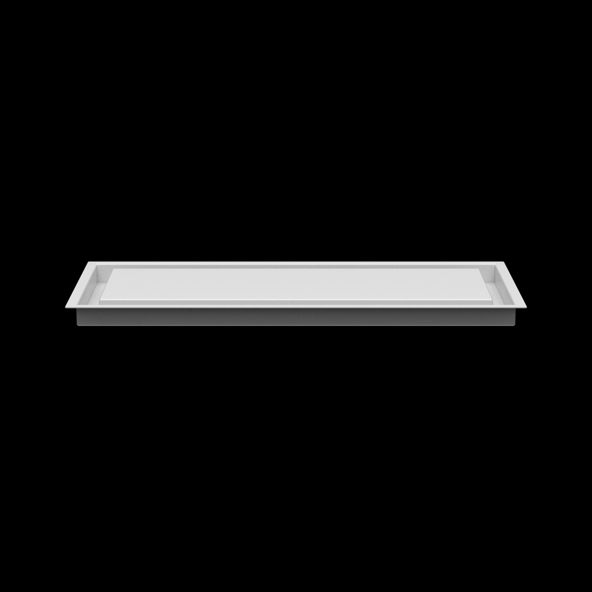 9x23 ceiling vent cover, side profile