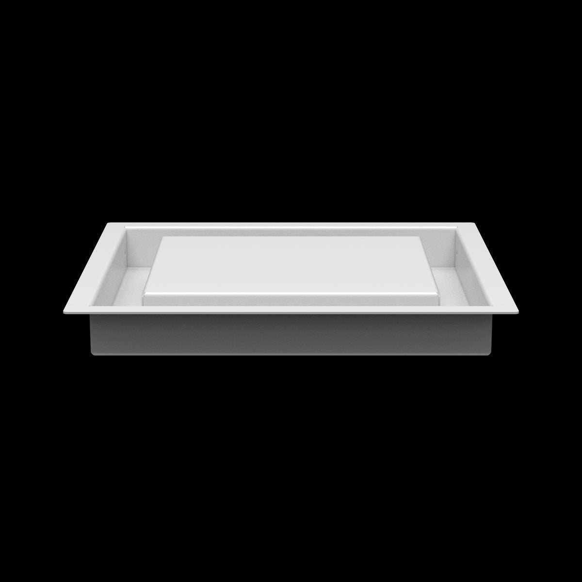 8x9 ceiling vent cover, side profile