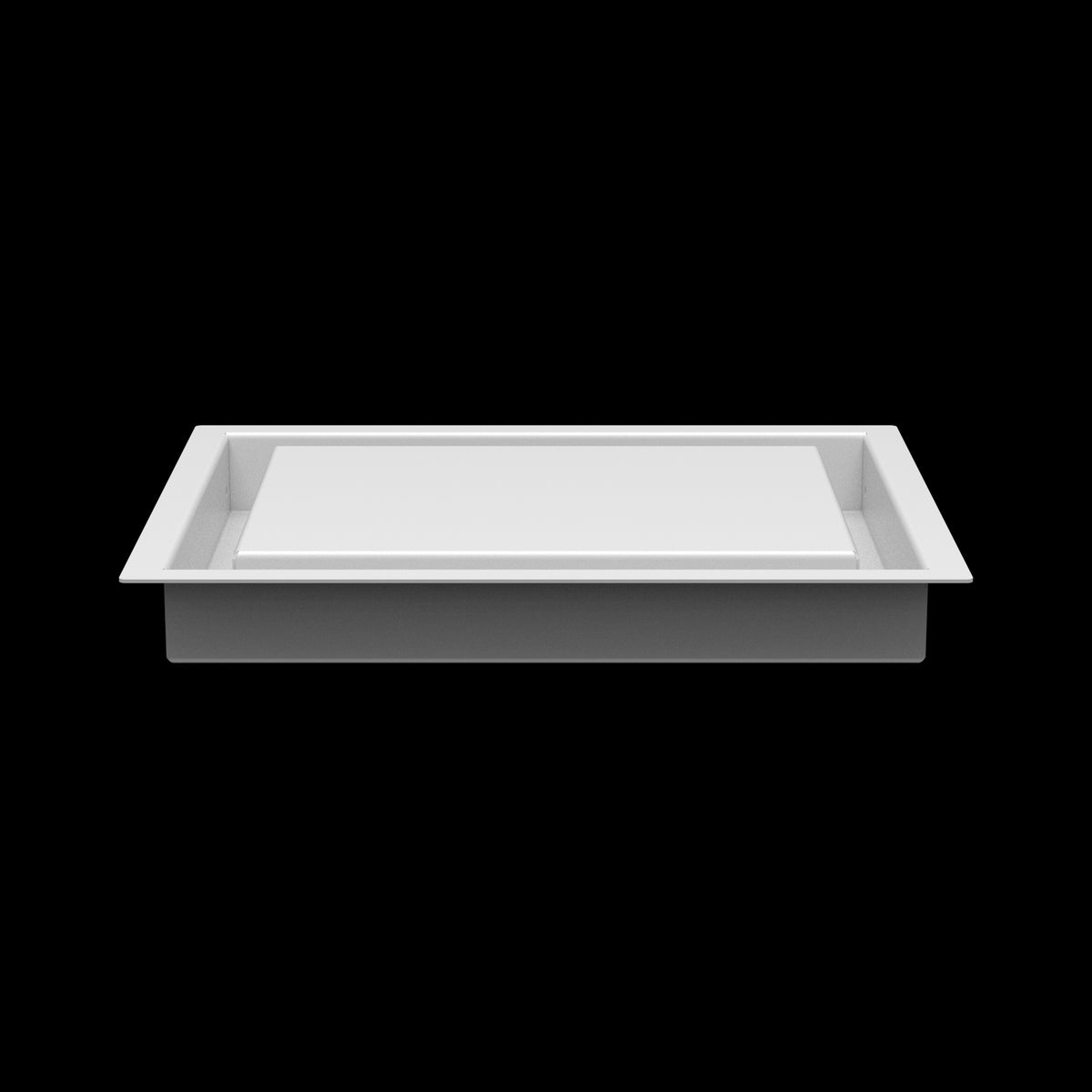 8x10 wall vent cover, side profile