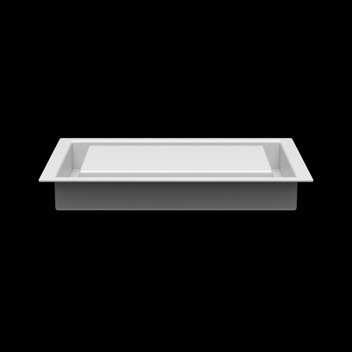 6x9 wall vent cover, side profile