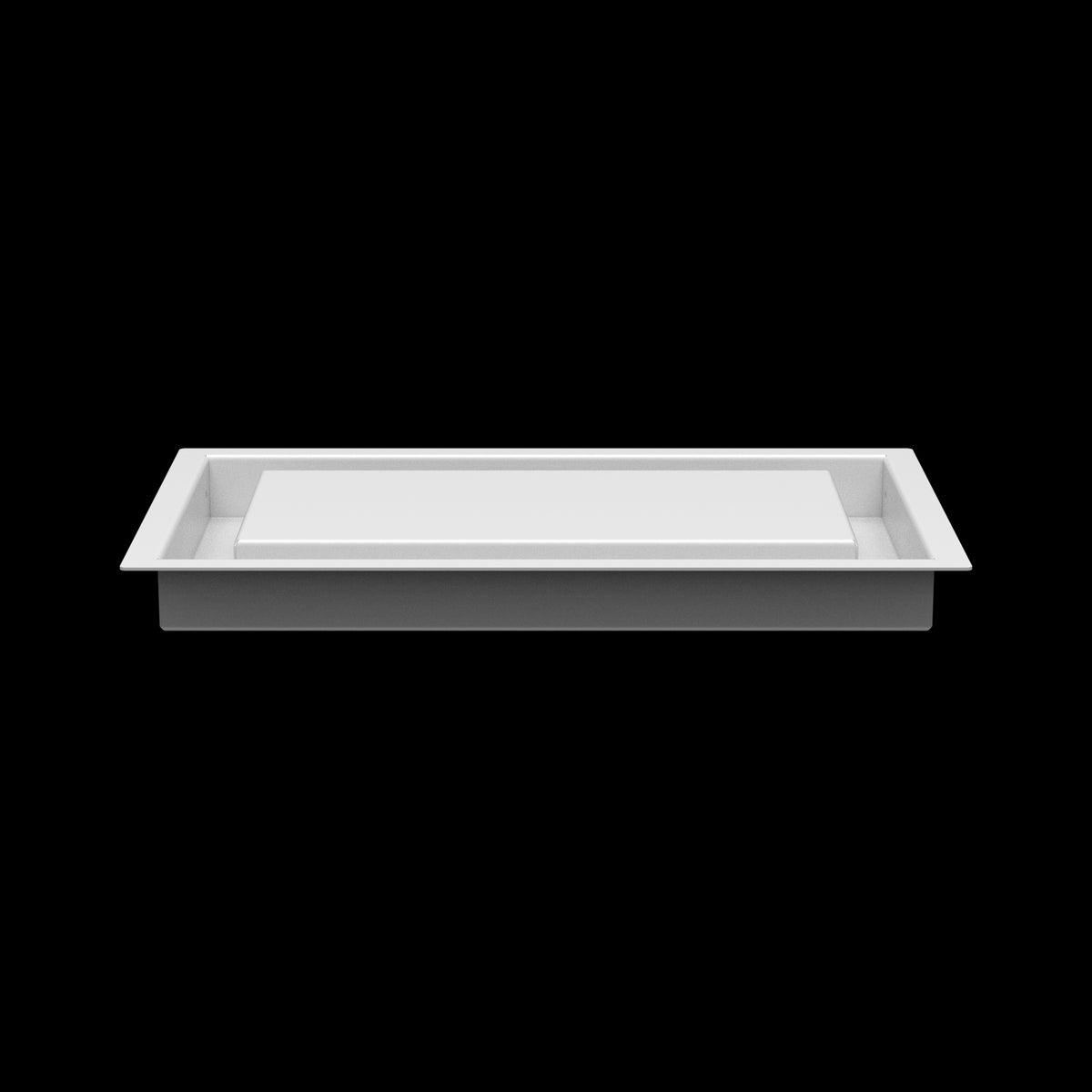 7x12 ceiling vent cover, side profile