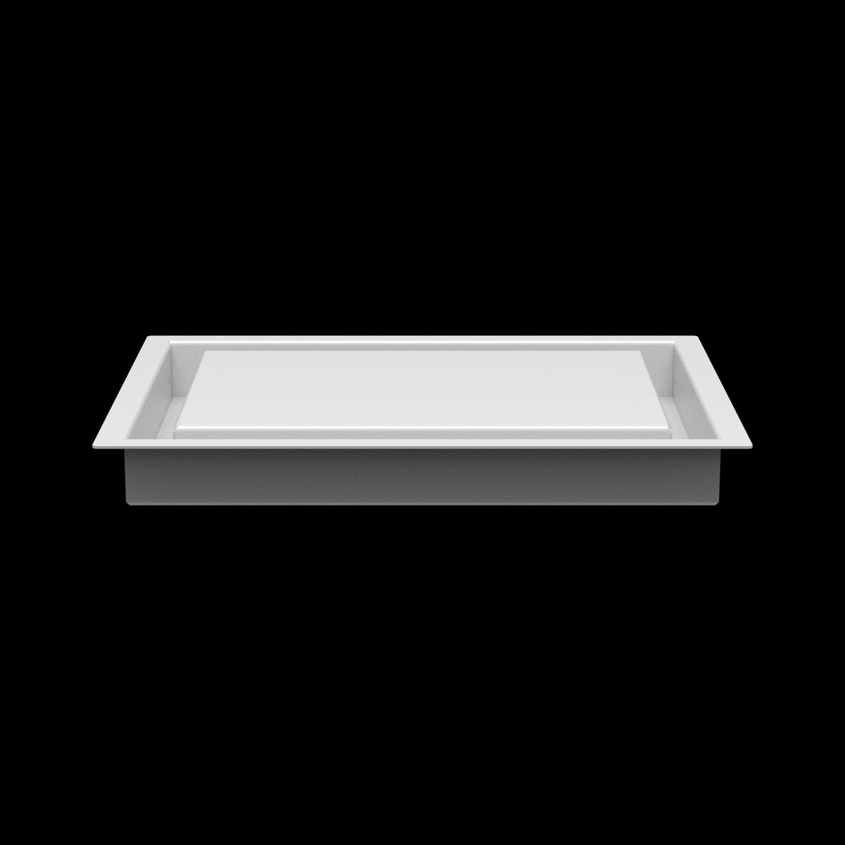 8x11 wall vent cover, side profile