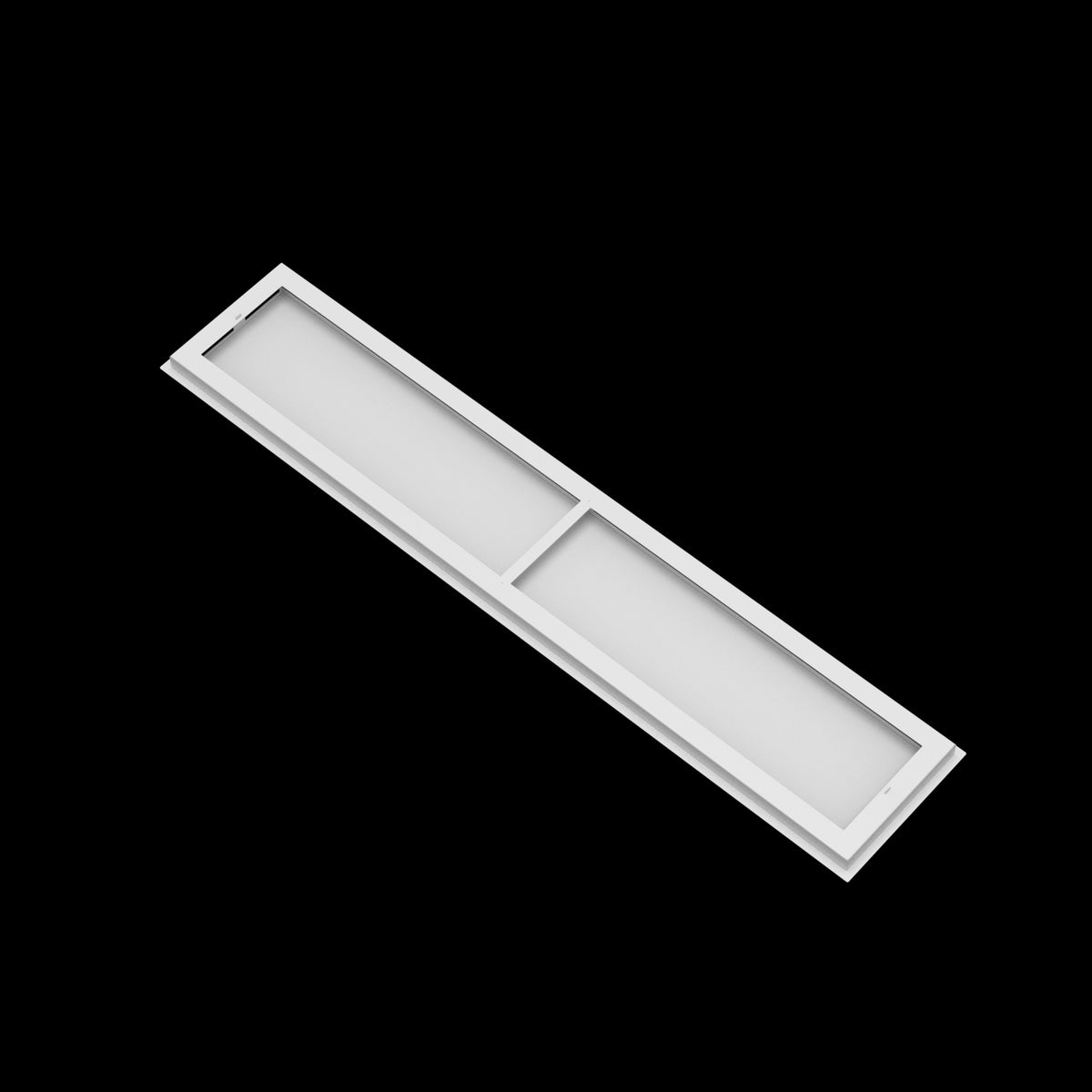 10x53 ceiling vent cover, back view