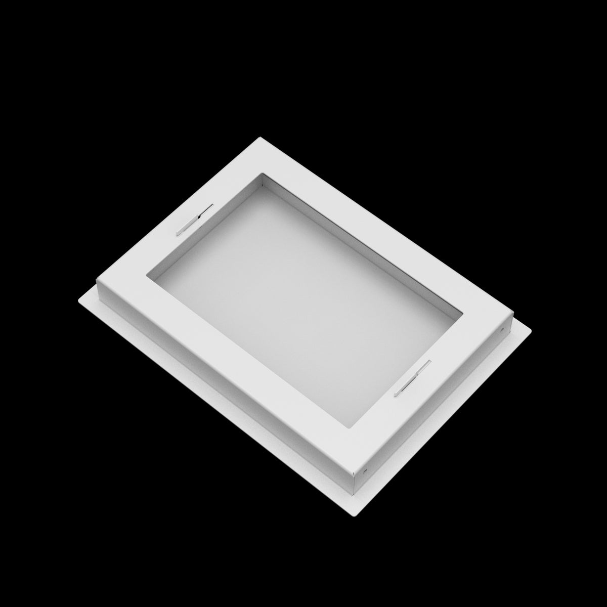 8x11 wall vent cover, back view