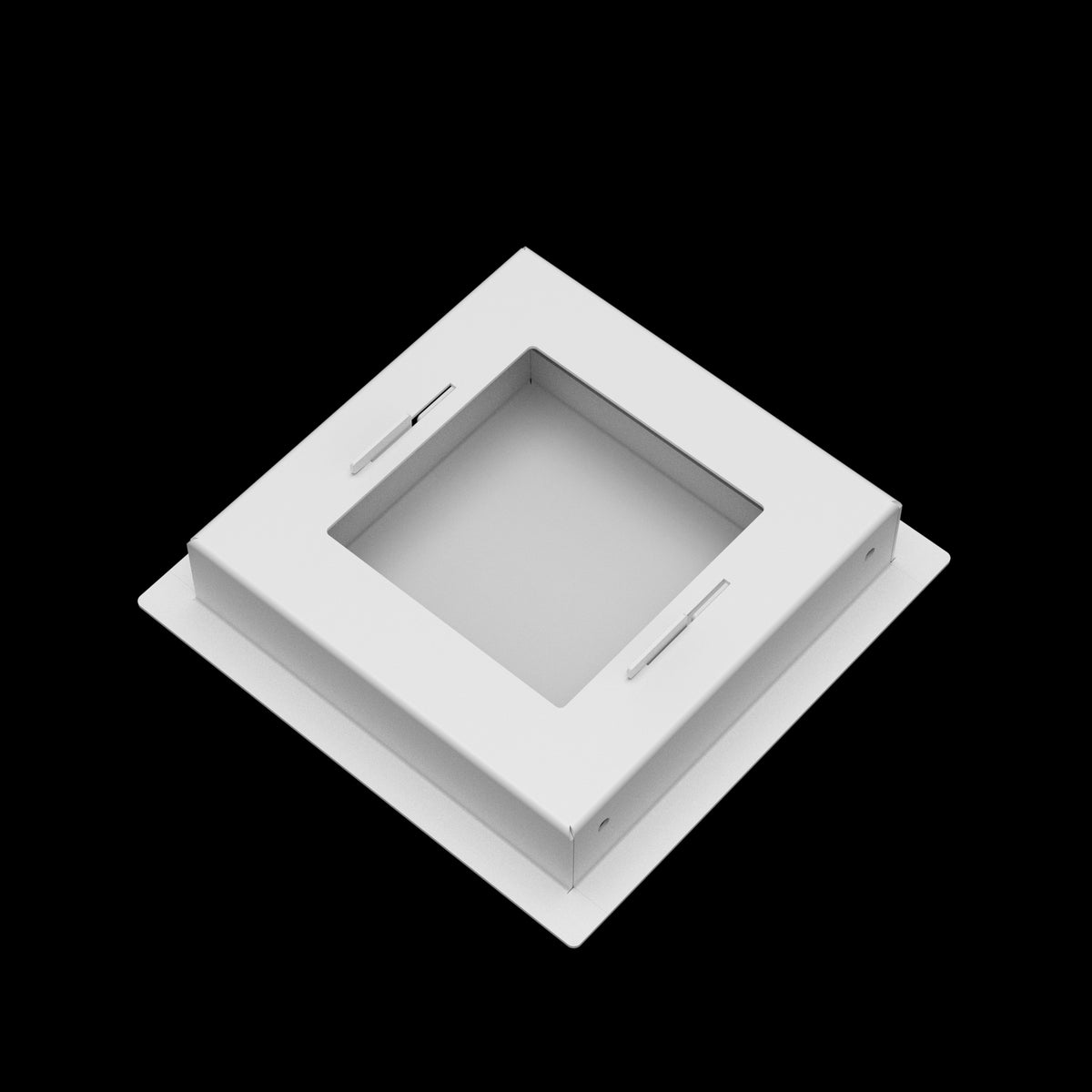 6x6 wall vent cover, back view