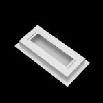 4x9 wall vent cover, back view